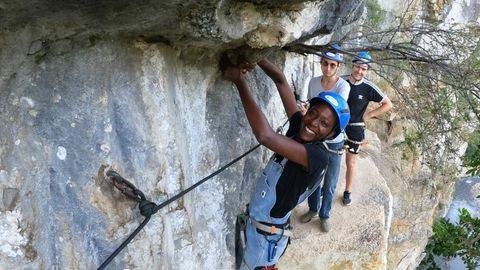 Aventure Via corda et canoë Ardeche avec Cimes Canyons