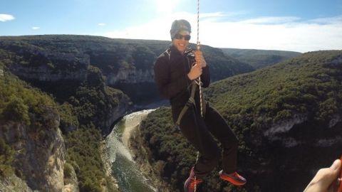 Rappel insolite en Ardèche